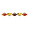 Beistle Set of 12 Red and Yellow Asian Paper Fan Streamer 5'